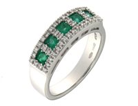Ringe Mirco Visconti Dame Anelli Colore in Weißgold Smeraldo 0.55 Ct P580/S - P580/S